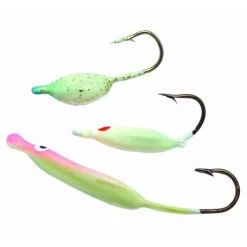 Compac Lures Set of 15 Phosphorecents Bait for Ice Fishing
