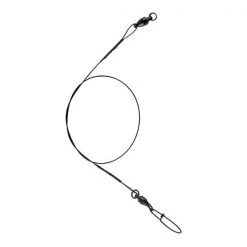 Compac Black BB Leaders with Cross-Lock Snap