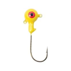 Compac Soft baits and artificial worms Double Eye Jig Heads -Icebreaker Sales Shop 5214D jaune