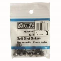 Compac Non-Removable Split Shot Sinkers -Icebreaker Sales Shop A23104 1370 zipbag