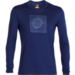 Icebreaker Shirts and sports bras Men's 200 Oasis Crewe Solar Long Sleeve