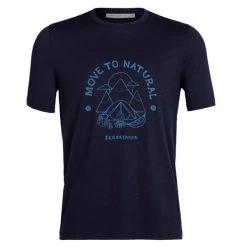 Icebreaker Shirts and sports bras Men's Merino Tech Lite II Short Sleeve Canopy Camper T-Shirt